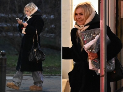 Monika Olejnik z torebką za 43 tys. złotych 