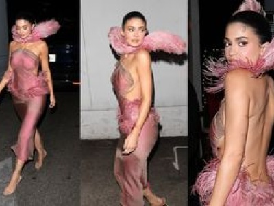 Półnaga Kylie Jenner mknie na świąteczne spotkanie z pracownikami. Stosowny ubiór do okazji? (ZDJĘCIA)