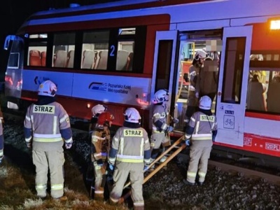 Kolizja szynobusa z pojazdem osobowym