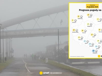 Na silnych mgłach i chmurach dziś się nie skończy. Nad Polskę nadciągnie front