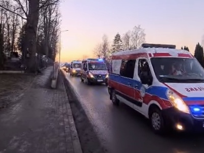 Syreny zamiast ciszy. Wzruszające pożegnanie Marcina