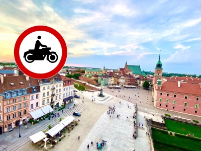 Koniec spotkań motocyklistów pod Kolumną Zygmunta w Warszawie? Mieszkańcy wywalczyli zakaz wjazdu motocykli