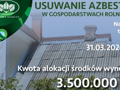 WFOŚiGW w Katowicach. Wznowiony nabór wniosków na usuwanie azbestu z gospodarstw rolnych!