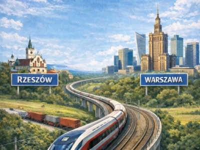 Port Polska (dawniej CPK) otworzy Rzeszów na Warszawę? Zatwierdzono koncepcję linii kolejowej