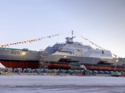 Kolejny wojenny gigant zszedł na wodę. Trafi na Bliski Wschód