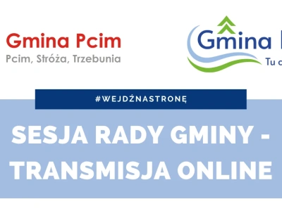 Transmisja XVII sesji Rady Gminy Pcim dziś o 14:00