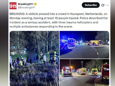 Samochód wjechał w tłum na paradzie w Holandii. Dziewięć osób rannych. Są wstępne ustalenia