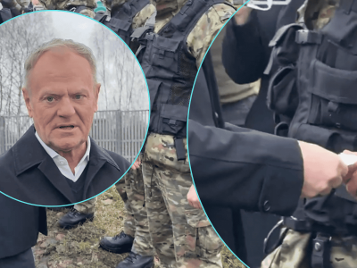 Donald Tusk udał się na granicę. Zdobył się na wyjątkowy gest