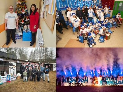 Biało-niebieski Mikołaj w akcji. Kibice Stomilu obdarowali setki potrzebujących