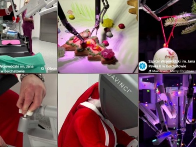 Świąteczna precyzja w szpitalu w Bełchatowie. Robot Da Vinci w roli pomocnika św. Mikołaja!