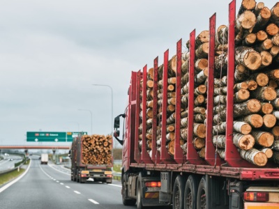 Ciężarówki z drewnem niszczą lokalne drogi. Samorządy chcą zmian w finansowaniu remontów