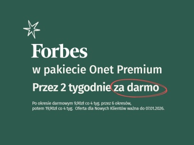 Dostęp do „Forbes” za darmo przez 14 dni. Świąteczna oferta