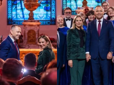 Marta Nawrocka zadała szyku na kolędowaniu. Czerwik ma dobre wieści: Synonim elegancji