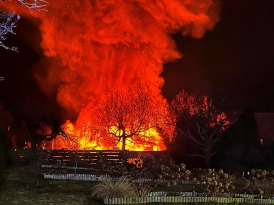Dom całkowicie spłonął. Dramat w I Dzień Świąt (ZDJĘCIA i wideo)