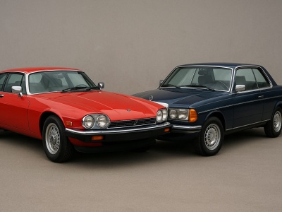 Jaguar XJS R6 vs Mercedes C123 280 CE – Porównanie klasyków