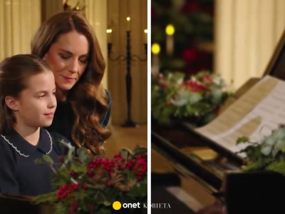Księżna Kate i księżniczka Charlotte zasiadły przy fortepianie. Świąteczny występ poruszył internautów