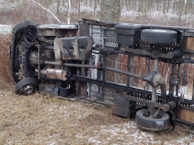 Z trudnymi warunkami na drogach nie radziły sobie nawet lawety. Na DK17 uderzyła w drzewo