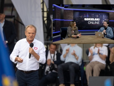 Sekielski o Tuski w kampanii: Płaczliwy starszy pan