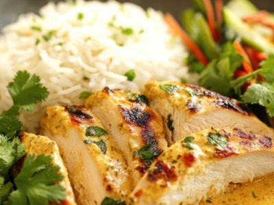 Kurczak w kokosowym sosie Mateusza Gesslera. Aromatyczne curry z ananasem i chilli