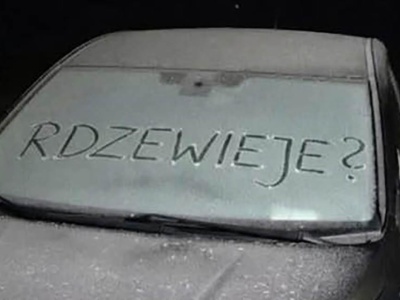 Wściekły posiadacz Mazdy szuka autora tego napisu. Ma go na kamerach