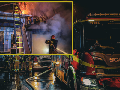 Pożar targowiska w Warszawie. Policja zatrzymała 36-latka