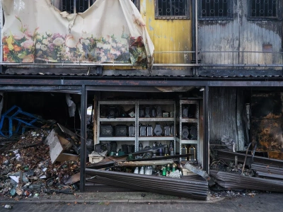 Pożar targowiska w Warszawie. Zatrzymano 36-letniego mężczyznę