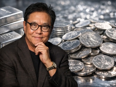 Srebro po 200 USD? Kiyosaki prognozuje eksplozję cen w 2026 roku