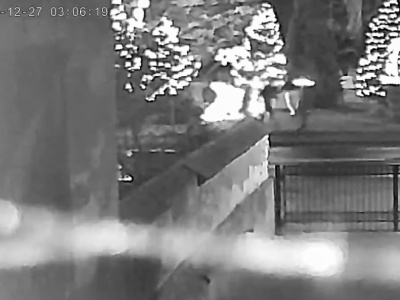 Dewastacja w Krzyżanowicach. Policja publikuje nagranie z kamery monitoringu