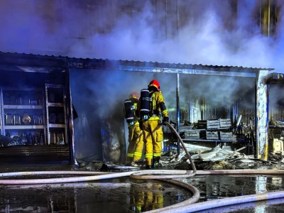 Pożar targowiska w Warszawie. Zatrzymano podejrzanego