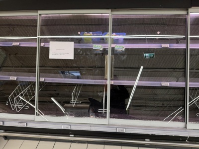 W Leclercu na Ursynowie zabrakło dziś mięsa. 