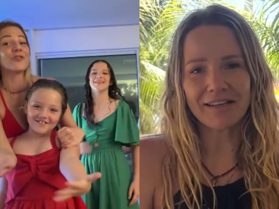 Hanna Zborowska wywijała z córkami i tajemniczym mężczyzną. Lawina komentarzy