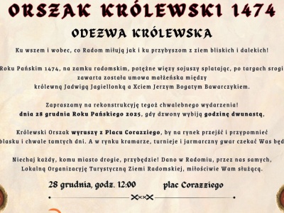 Orszak Królewski 1474, zaręczyny Jadwigi Jagiellonki na radomskim zamku