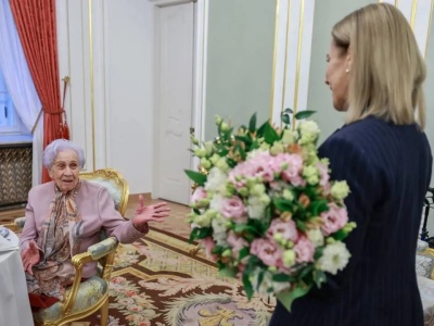 To było wyjątkowe spotkanie. Marta Nawrocka gościła bohaterkę