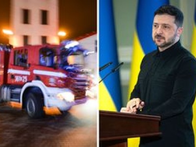 Działo się w nocy. Zagrożenie powodziowe w Elblągu, Zełenski już w USA