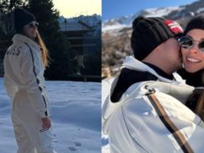 Małgorzata Tomaszewska POKAZAŁA NARZECZONEGO! Wybrała się z Robertem i ich córką w góry (ZDJĘCIA)