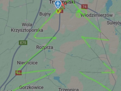 Choinka na niebie! Niezwykły lot pilota z Piotrkowa Trybunalskiego