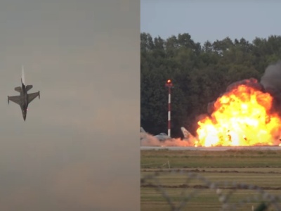 Katastrofa samolotu F16 na lotnisku w Radomiu