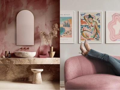 Antyczny róż wraca do wnętrz. Kolor, który uspokaja dom i ludzi