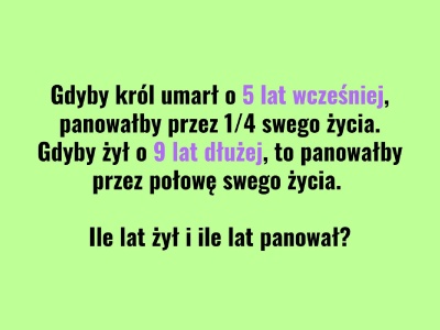 Zadanie z królem zaskakuje końcówką. Klucz tkwi w jednej zależności