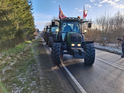 300 rolników protestuje w powiecie grudziądzkim przeciwko umowie z Mercosur
