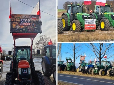 170 miejsc, setki ciągników. Rolnicy ruszyli z wielkim protestem