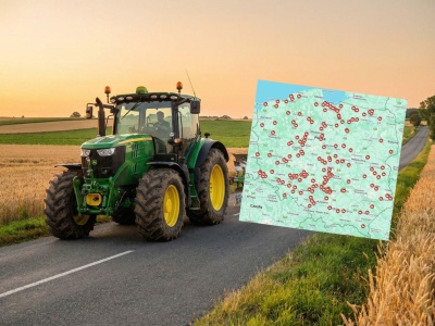 Mapa protestów rolników 30 grudnia 2025