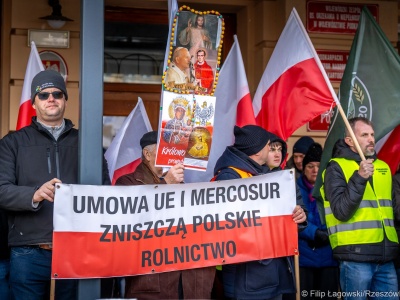 Protest rolników wobec umowy UE–Mercosur. Głos Podkarpacia