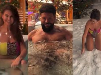 Ostrzegamy! Roznegliżowani Maja i Krzysztof Rutkowscy byczą się w góralskim jacuzzi. Romantycznie? (FOTO)
