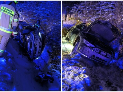 Dwie nocne kolizje. Służby apelują o ostrożną jazdę