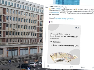 UOKiK dał klapsa na 24 mln zł kolejnym firmom za zarabianie na piramidzie finansowej