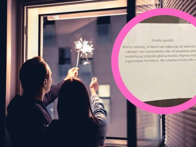 Taką karteczkę powiesili przed sylwestrem. 