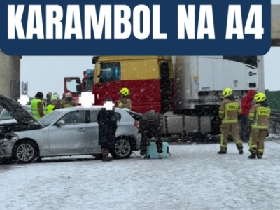 Karambol na A4. Autostrada pod Wrocławiem zablokowana. Policja: zrezygnujcie z podróży!