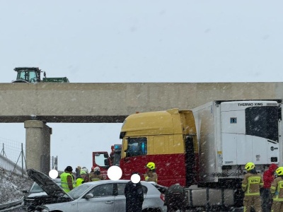 Karambol na autostradzie A4. Potężne utrudnienia na drodze