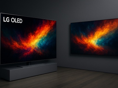 Najnowszy OLED TV jako obraz na ścianę. 